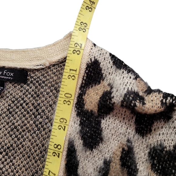 WITTY FOX | Printed Cardigan | Color: Leopard | Size: L - Picture 6 of 7